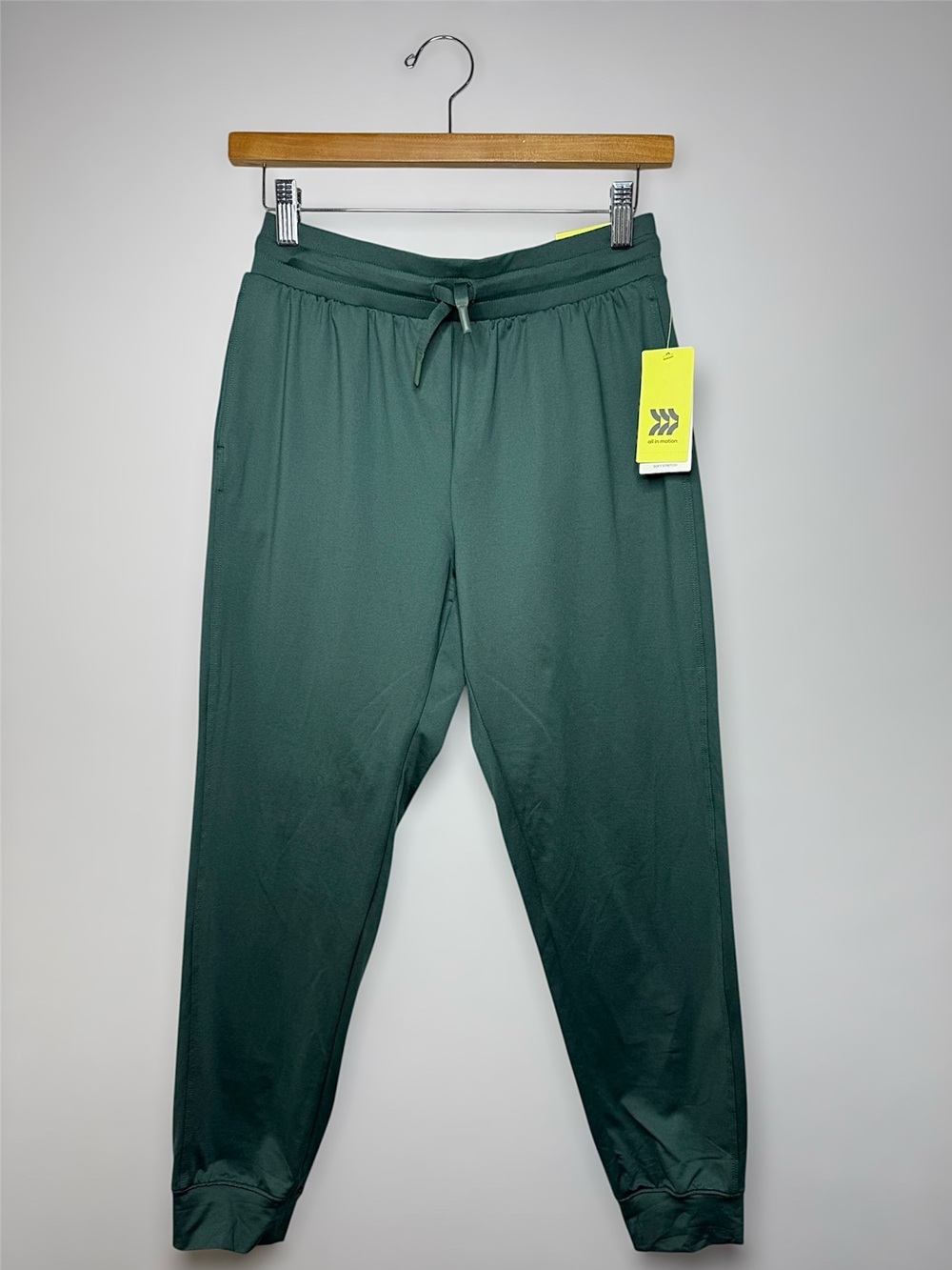 New all in motion Dark Green Kids Jogger soft stretch high rise ankle length XL